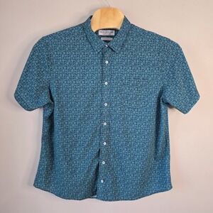 Nick Graham Everywhere 2XL Short Sleeve Floral Print Stretch Modern Fit‎ Shirt